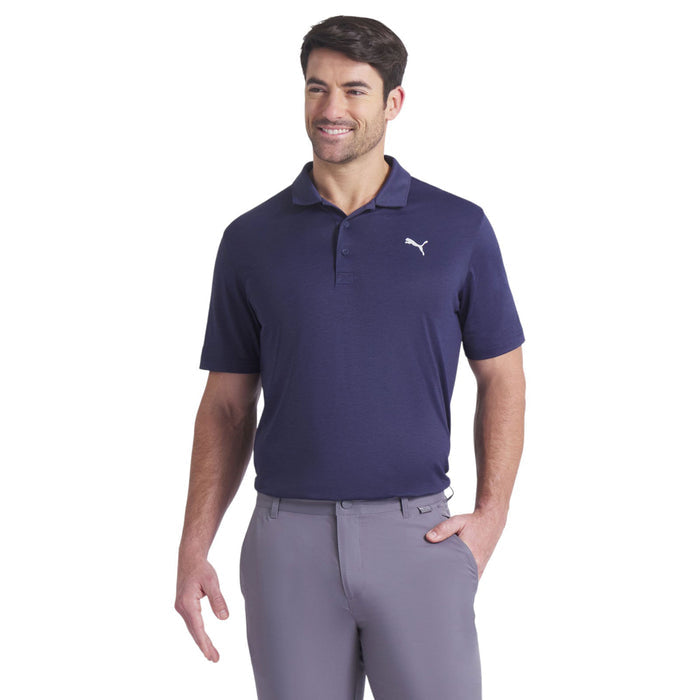 Puma Icon Heather 2.0 Mens Short-Sleeve Golf Polo Shirt