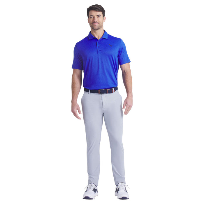 PUMA Icon HEATHER Golf Polo 2.0 Blue