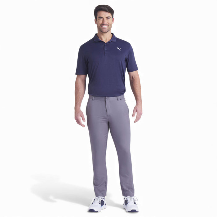 PUMA Icon HEATHER Golf Polo 2.0 Navy