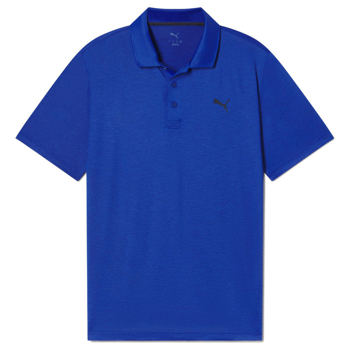 PUMA Icon HEATHER Golf Polo 2.0 Blue