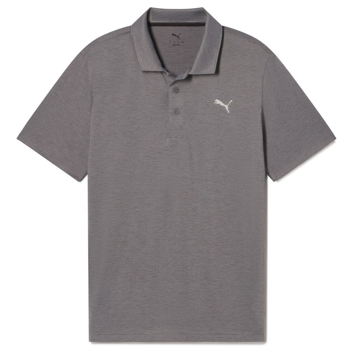 PUMA Icon HEATHER Golf Polo 2.0 Grey