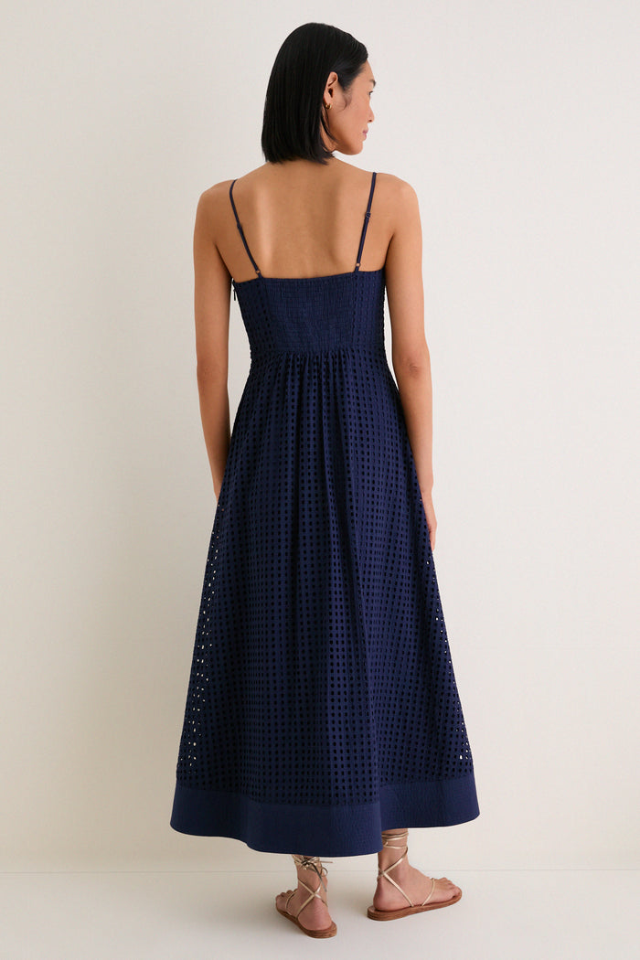 Ink Eyelet Rhea Dress