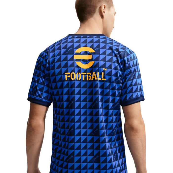 Nike Inter Milan Mens Short-Sleeve Pre-Match Football Jersey