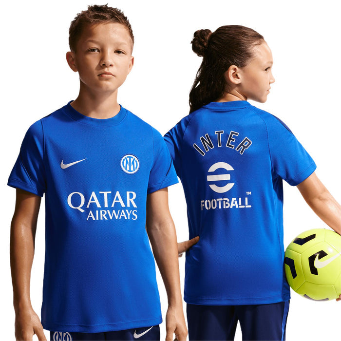 Nike Inter Milan 2026 Strike Kids Soccer Dri-FIT Short-Sleeve Top