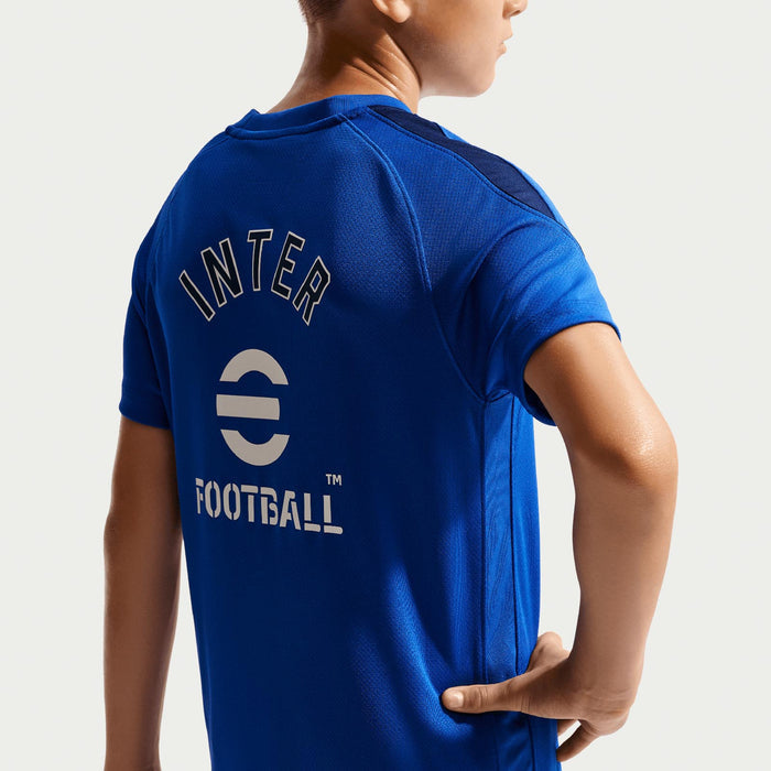 Nike Inter 26 Kids Strike Drill Tee Blue