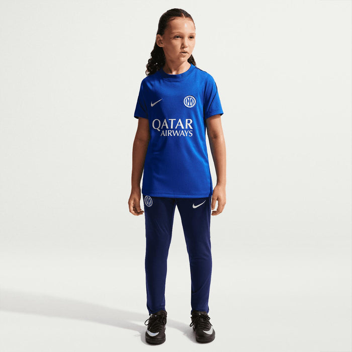 Nike Inter 26 Kids Strike Drill Tee Blue