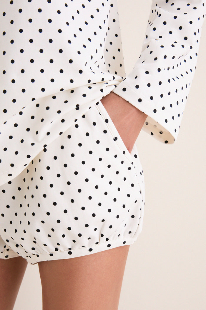 Ivory Black Polka Dot Tommy Short