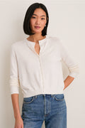 Ivory Cashmere Silk Spencer Cardigan