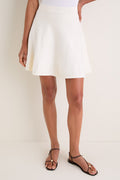 Ivory Connie Knit Mini Skirt