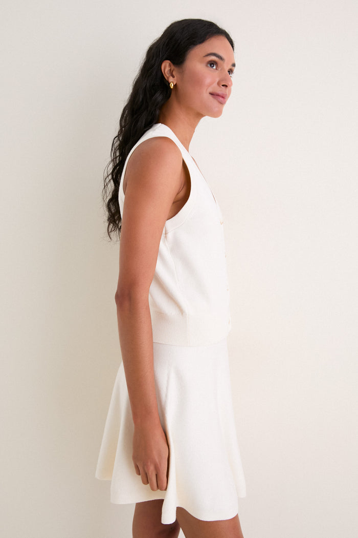 Ivory Connie Knit Vest