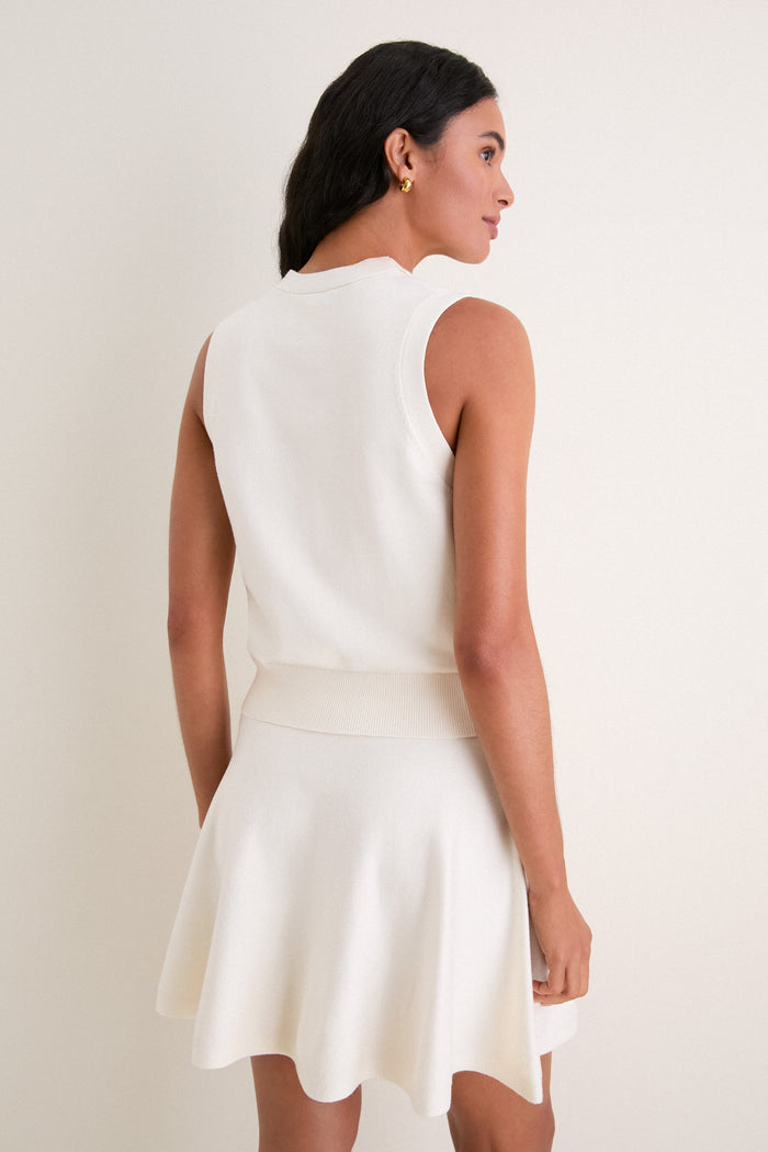Ivory Connie Knit Vest