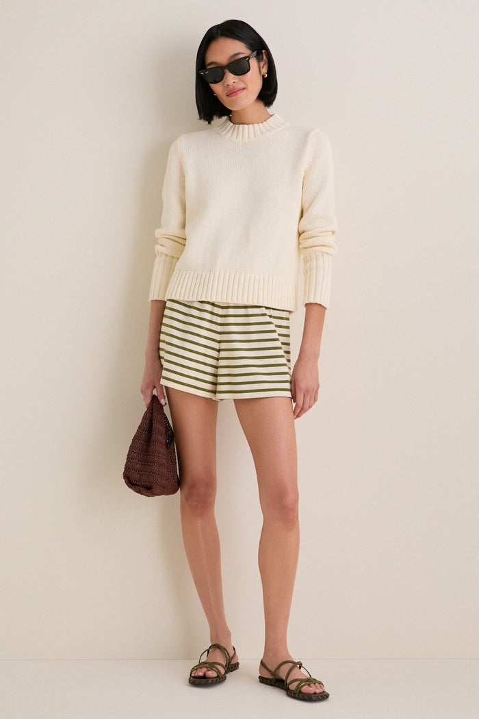 Ivory Cotton William Crewneck