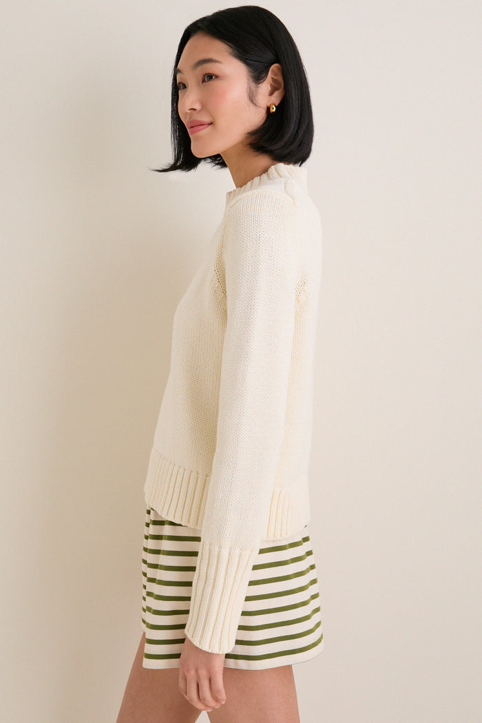 Ivory Cotton William Crewneck