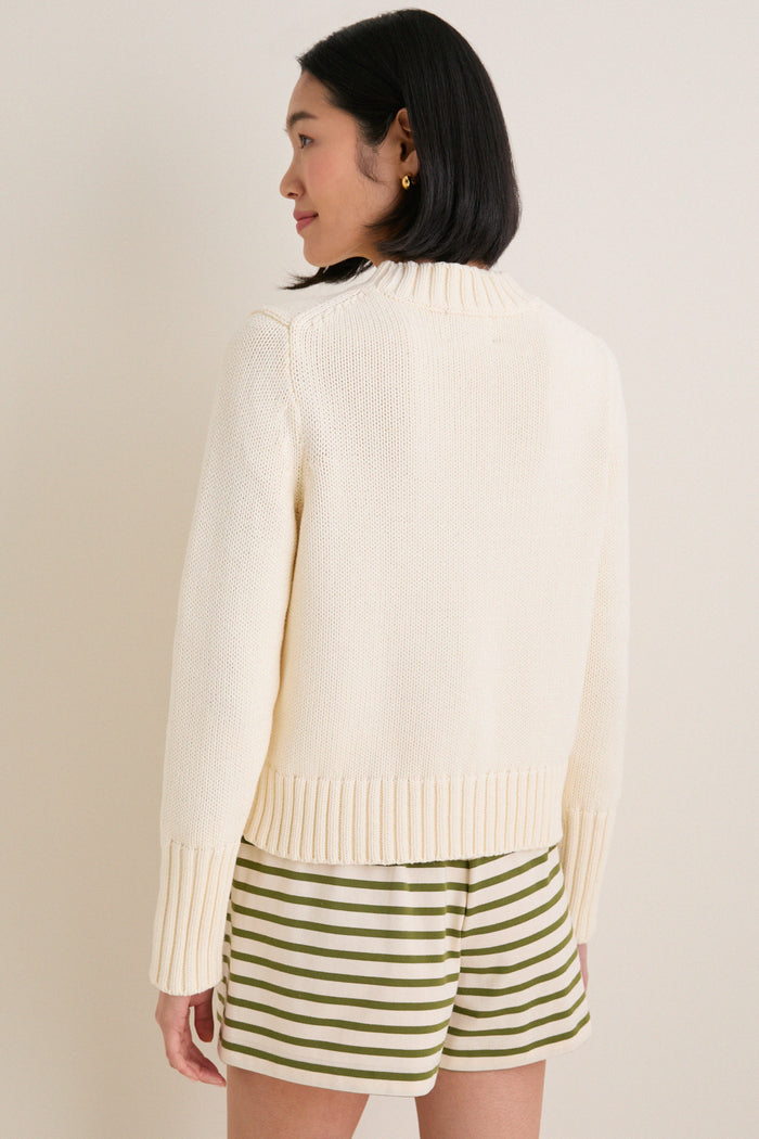 Ivory Cotton William Crewneck