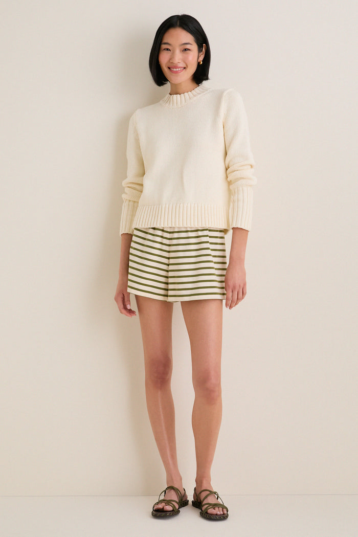 Ivory Cotton William Crewneck
