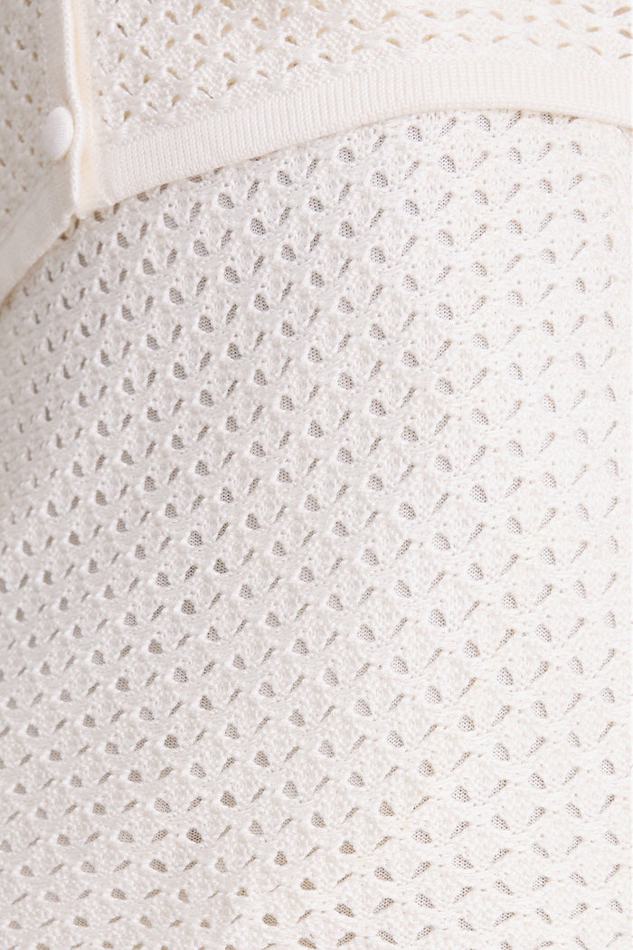 Ivory Crochet Emery Mini Skirt