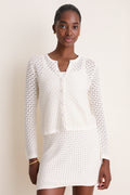 Ivory Crochet Martha Cardigan