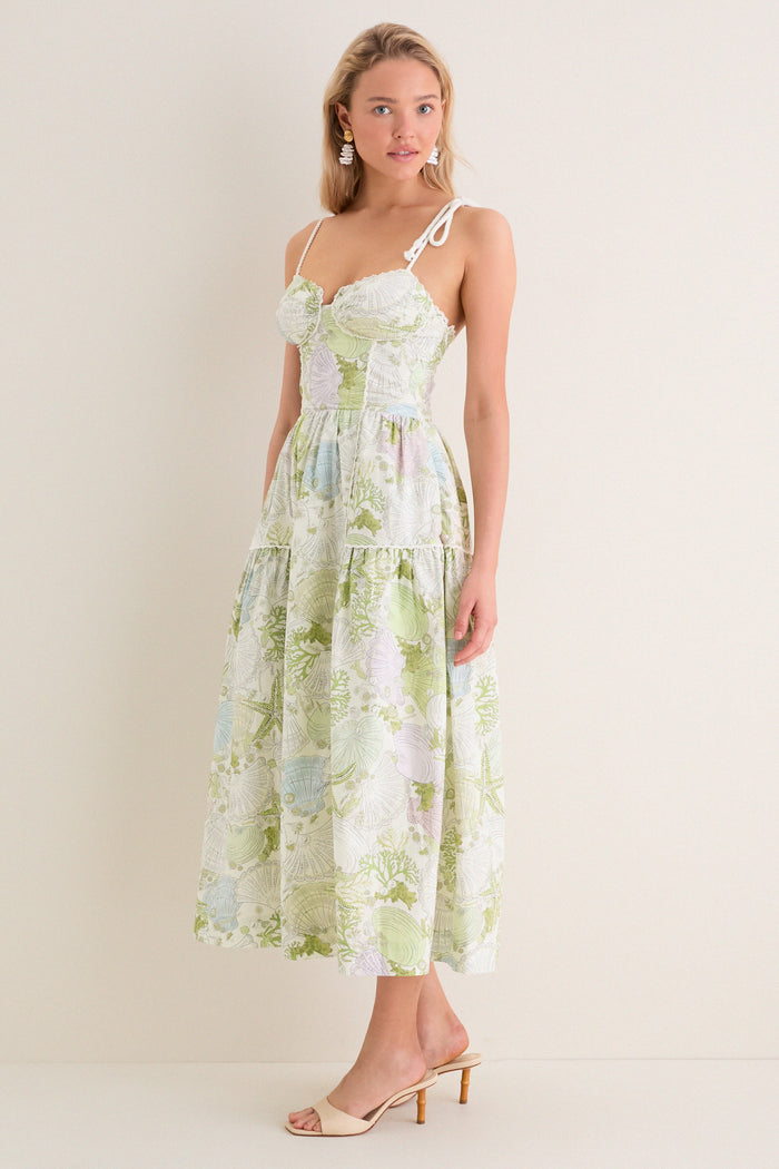 Ivory Olive Blair Midi Dress