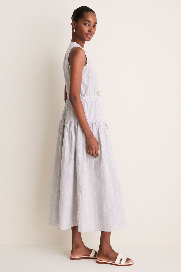 James Stripe Lucy 4 Basque Sleeveless Dress