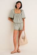 Jardin Stripe Whipstitch Kieran Short