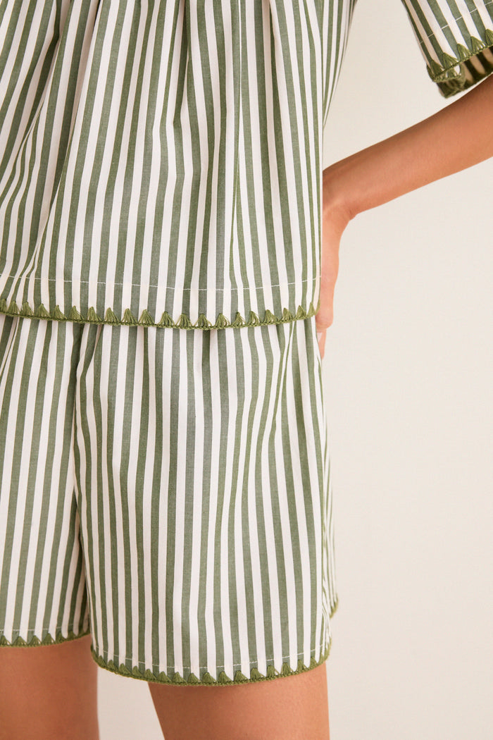 Jardin Stripe Whipstitch Kieran Short