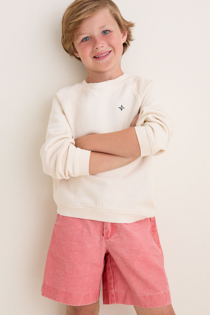 Kids Ecru French Terry Sandbar Sweatshirt