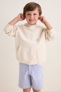 Kids Ecru French Terry Surfside Hoodie