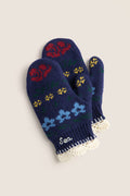 Kids Navy Preston Knit Mittens