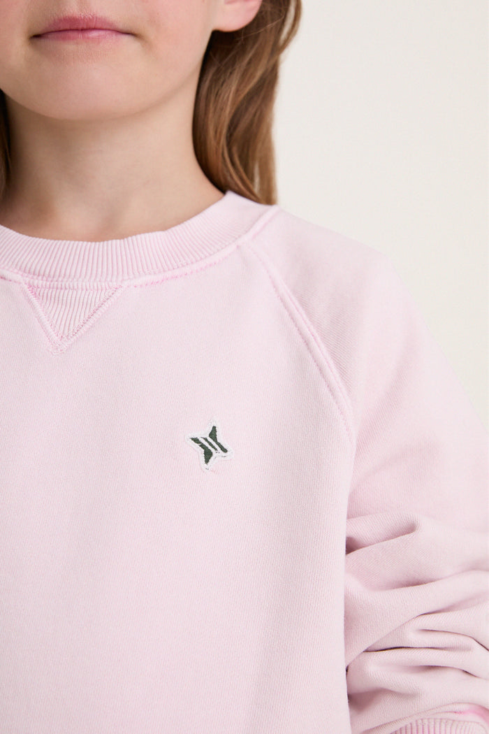 Kids Pink French Terry Jetties Sweatshirt