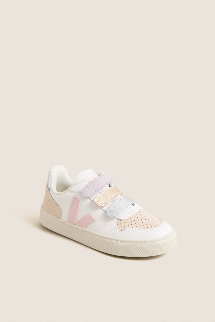 Kids White Petale Small V-10 Sneakers