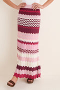 La Vie En Rose Stripe Sylvie Skirt