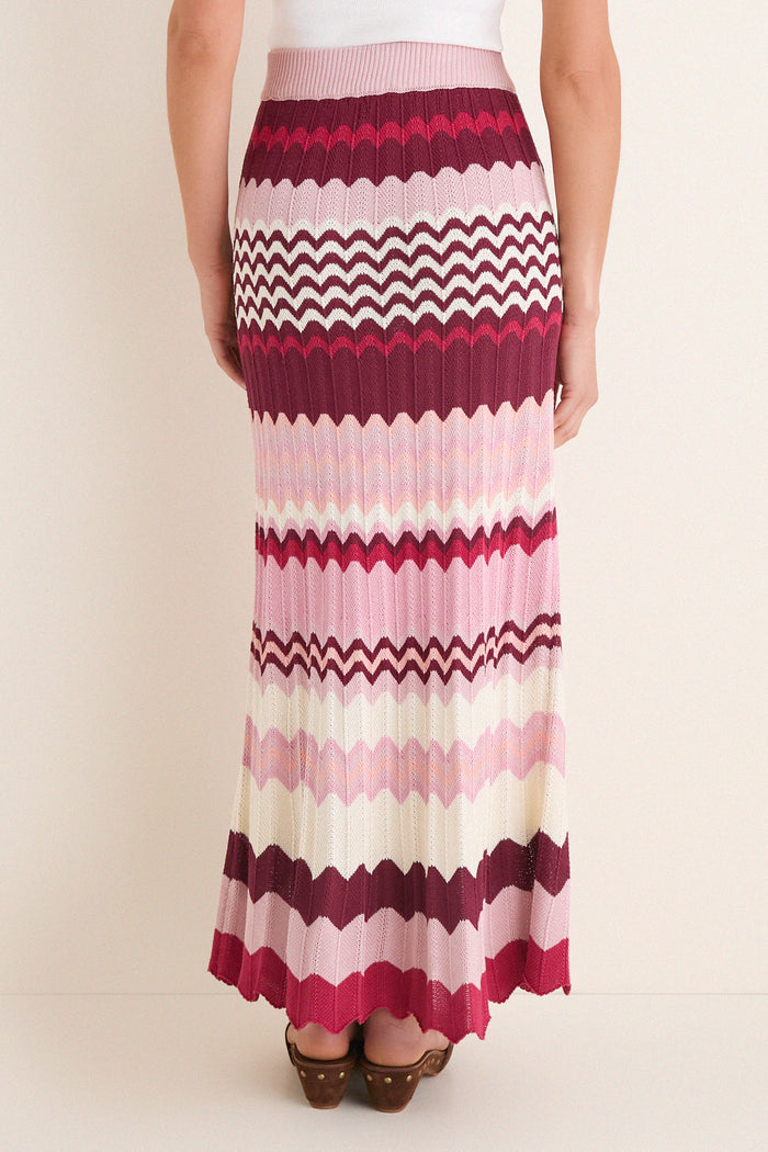 La Vie En Rose Stripe Sylvie Skirt
