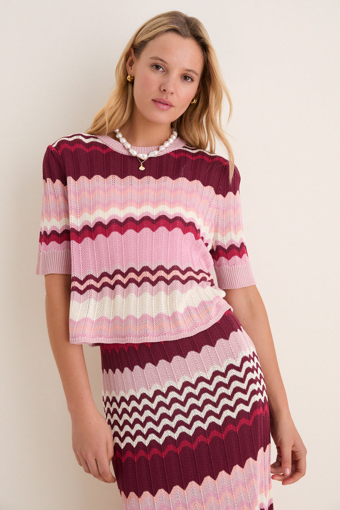 La Vie En Rose Stripe Sylvie Top