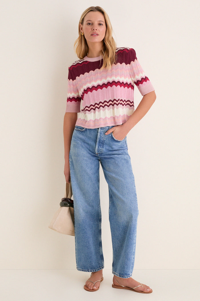 La Vie En Rose Stripe Sylvie Top