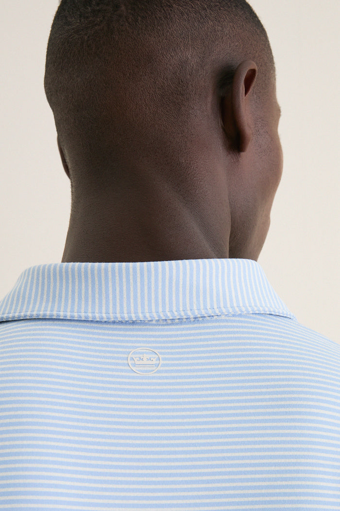Lakeside Lyons Stripe Performance Long Sleeve Polo