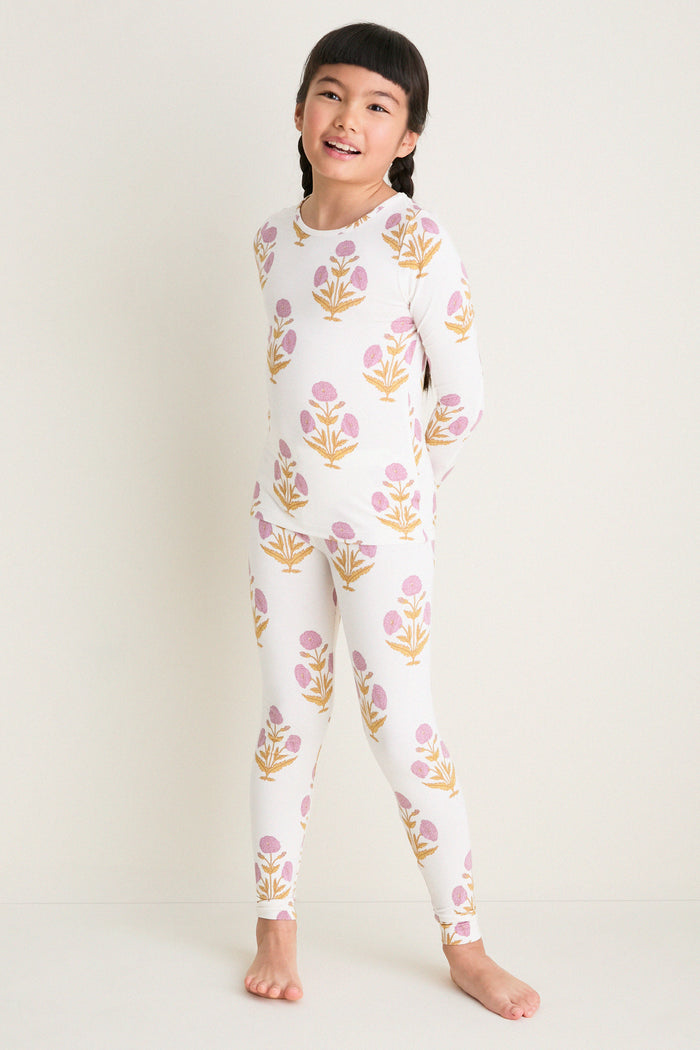 Lavender Dandelion Kids Bamboo Pj Set