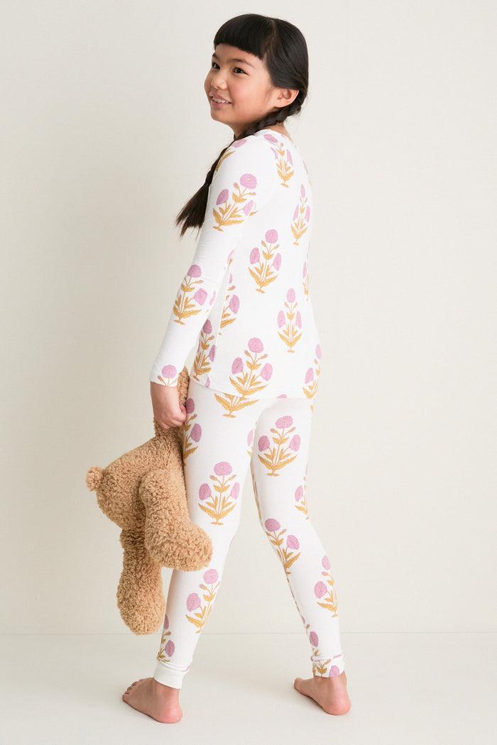 Lavender Dandelion Kids Bamboo Pj Set