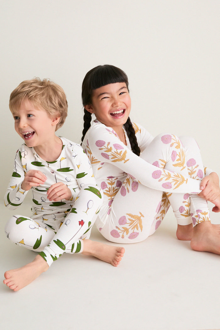 Lavender Dandelion Kids Bamboo Pj Set