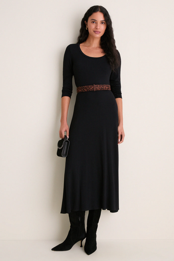 Leopard Calf Hair Waist Belt