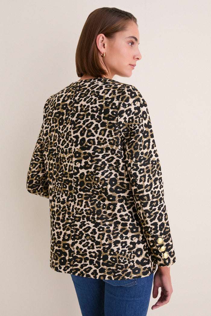 Leopard Tweed Jennings Jacket