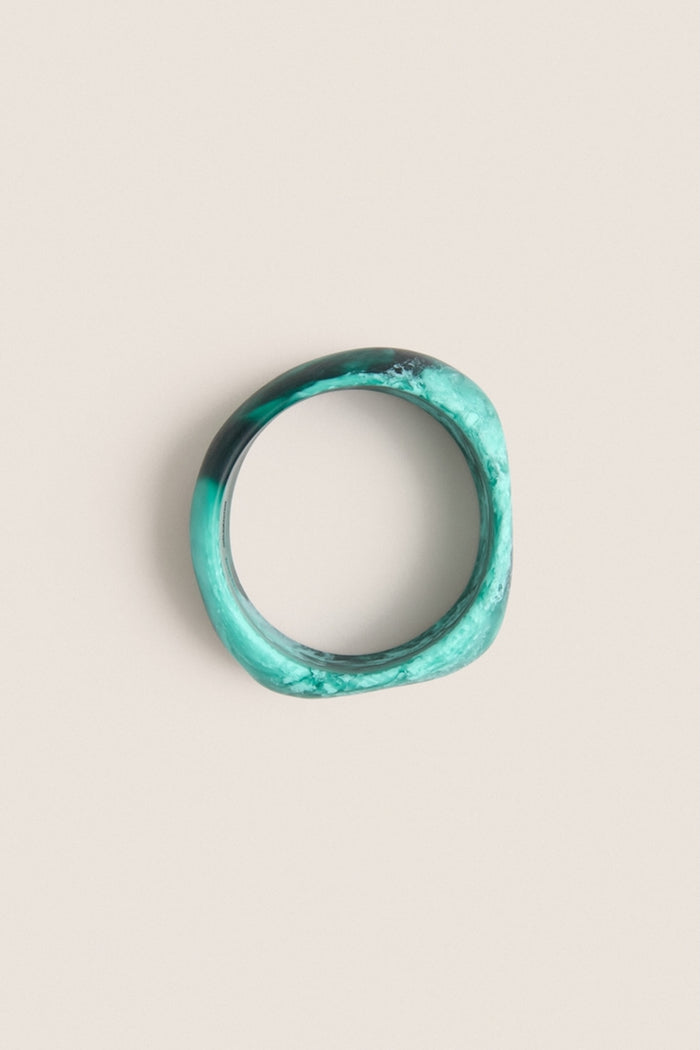 Lichen Organic Bangle Large - Wide
