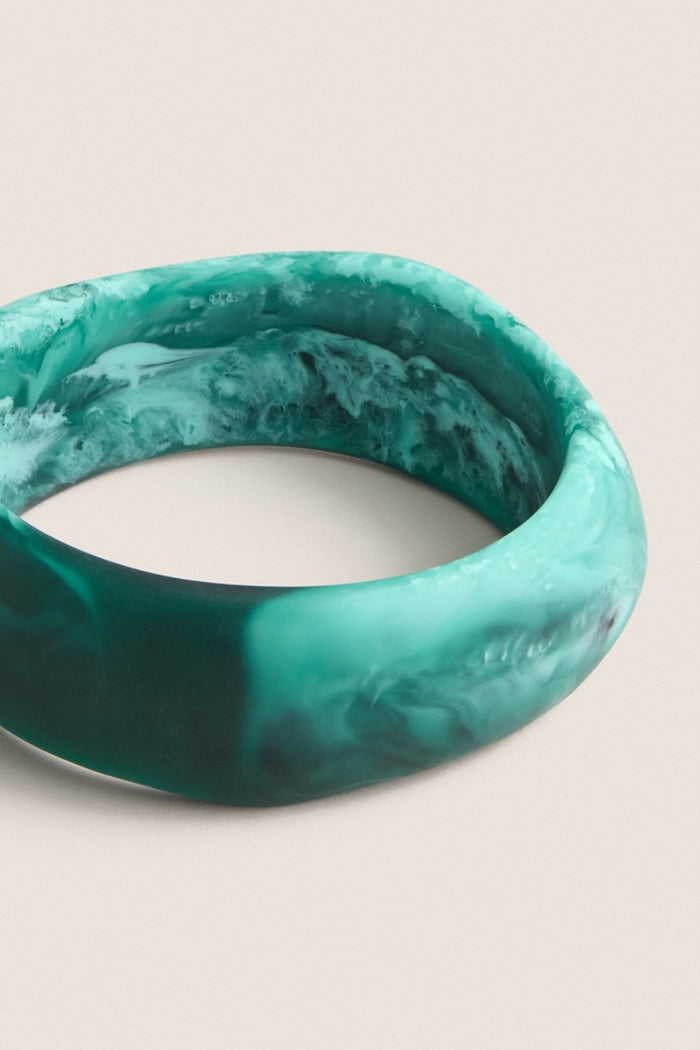 Lichen Organic Bangle Large - Wide