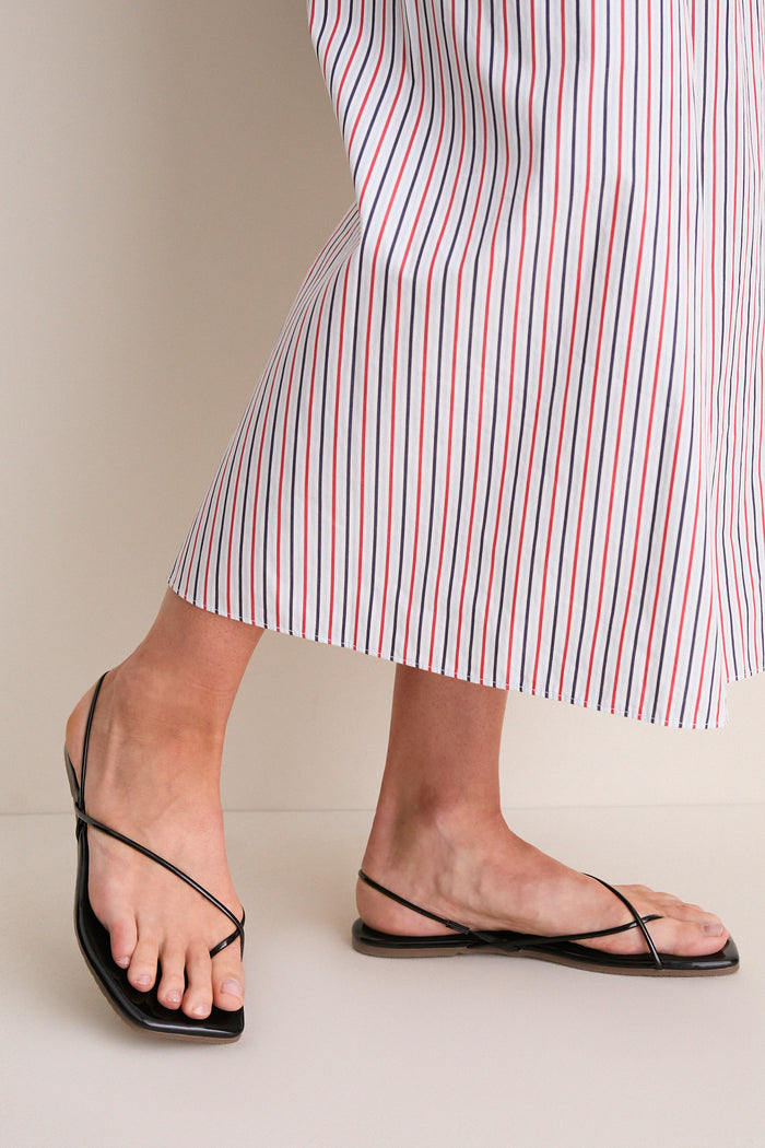 Licorice Square Toe Millie Sandals