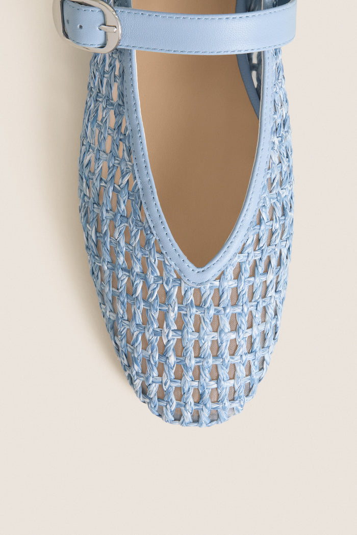 Light Blue Godea Flats