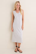 Light Grey Marl Kyler Tank Midi Dress