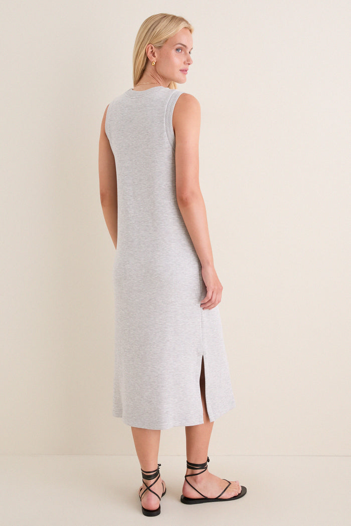 Light Grey Marl Kyler Tank Midi Dress
