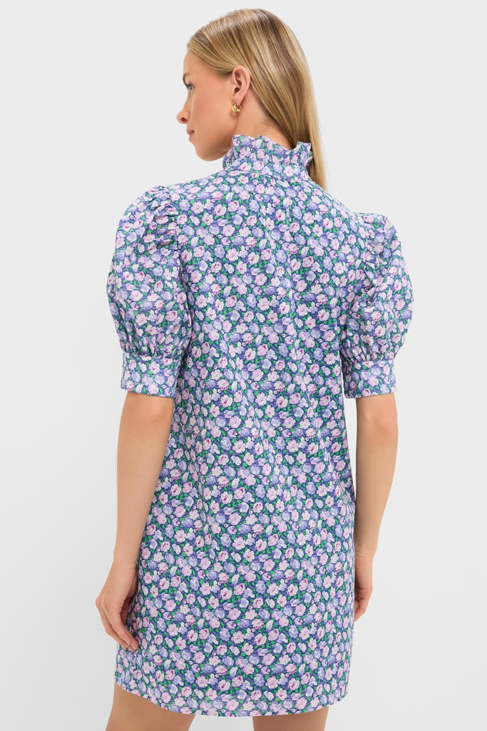 Lilac Ditsy Floral Louisa Mini Dress