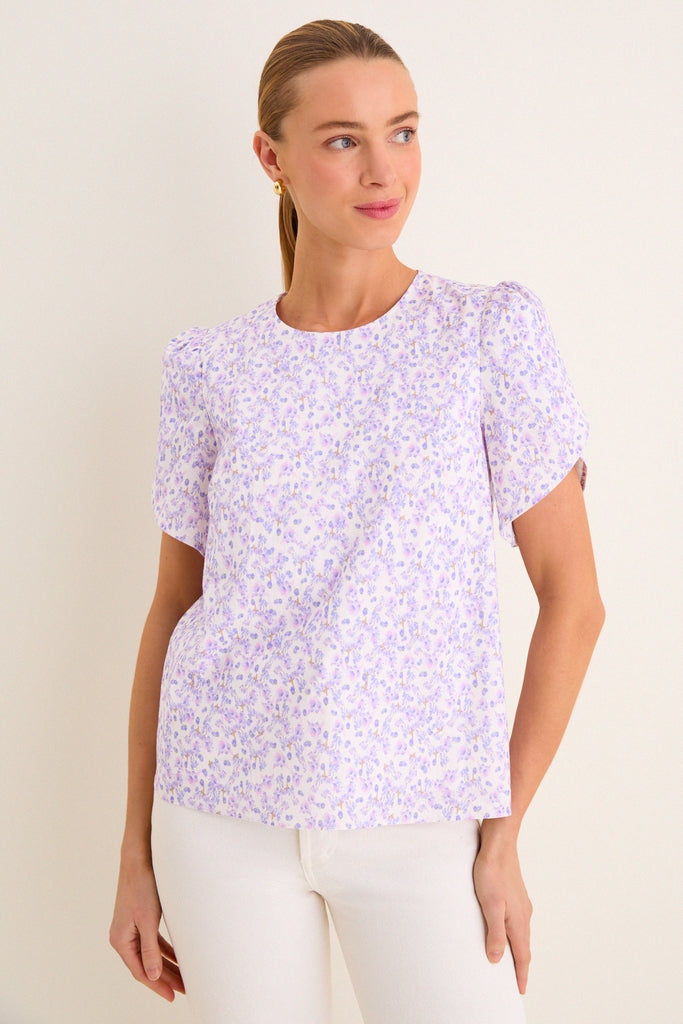 Lilac Floral Rosenberg Blouse