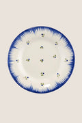 Lily Blue Dessert Plate