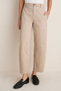 Limestone Chino Barrel Leg Chatham Pants